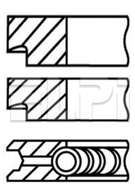 Set segmenti piston, compresor LP189 3035 STD ELPI